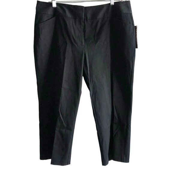 Dana Buchman Women’s Capri Pants Size 16 Jet Black - NWT - Picture 1 of 12